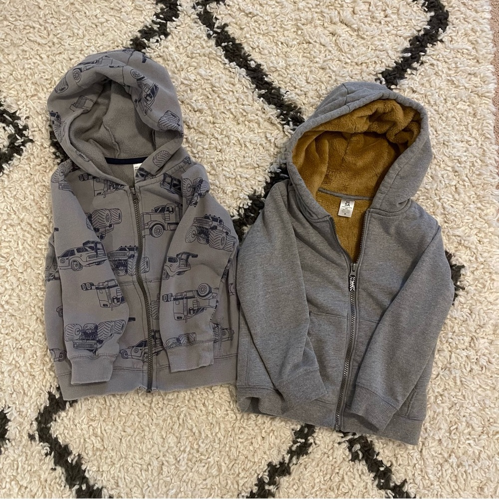 Carter's Gray Hoodies for Kids (set of 2)